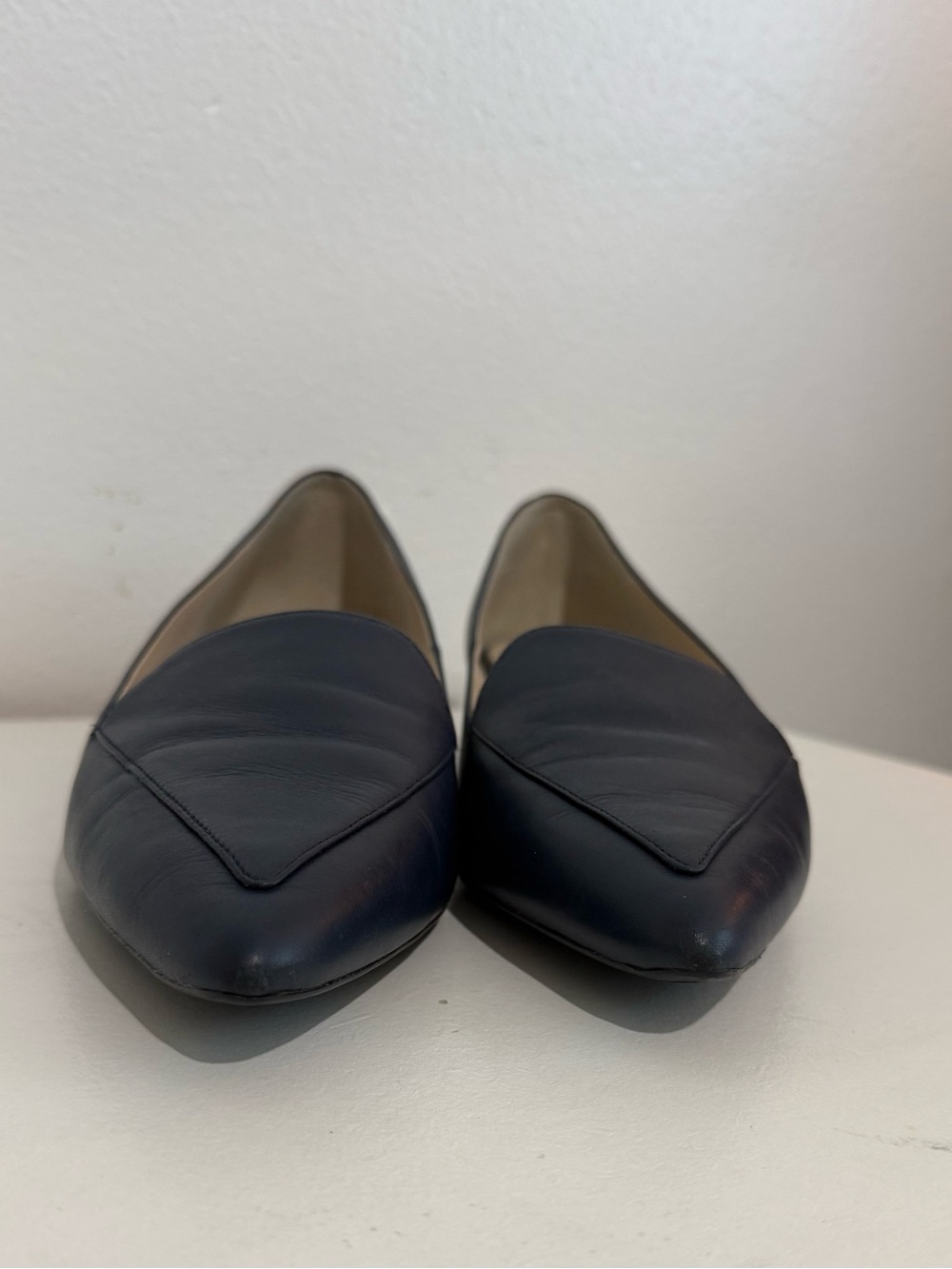 Cole Haan Classic Women's Pointed Toe Loafers in Navy - Picture 6 of 16